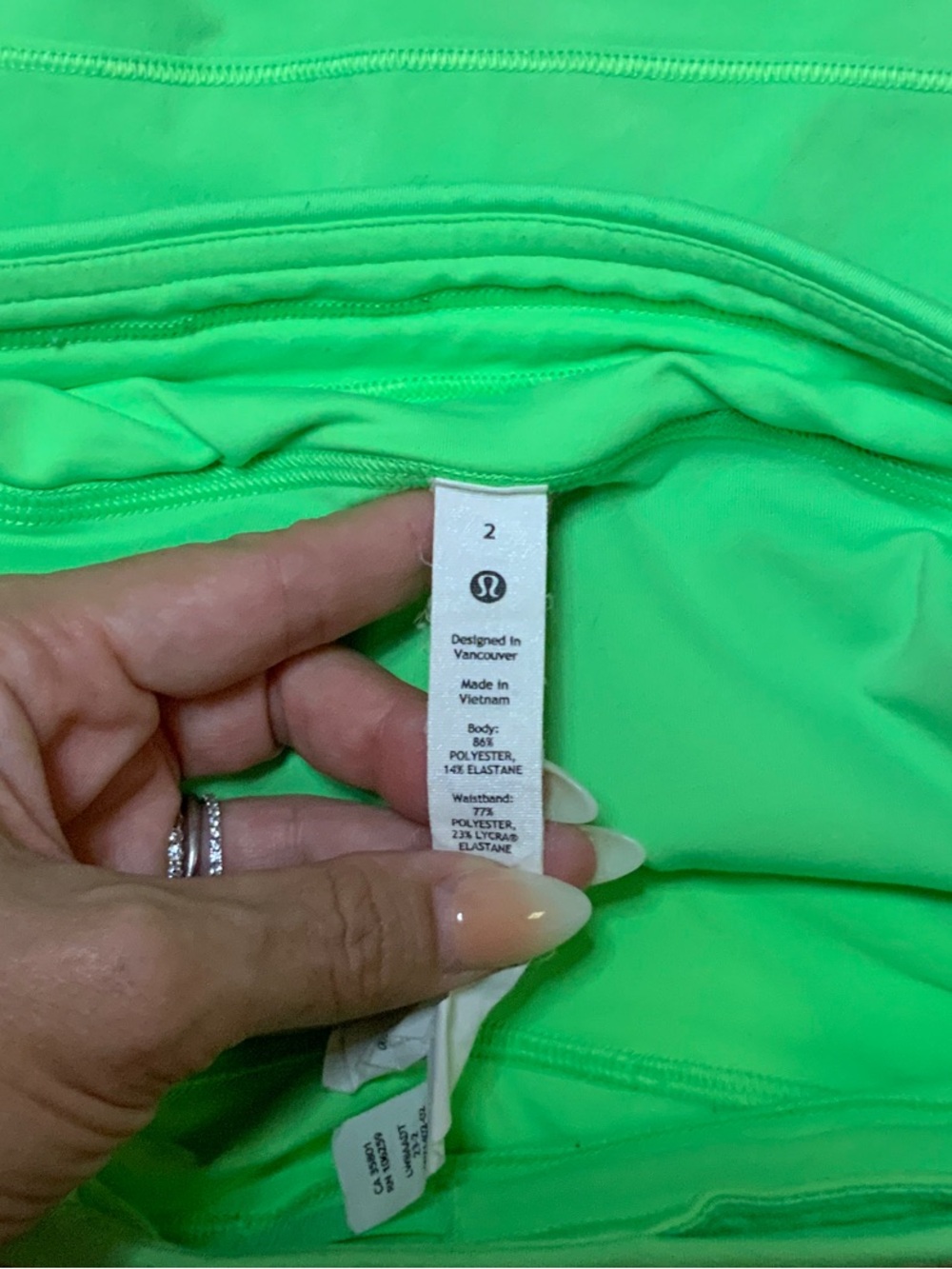 lululemon athletica Neon Green Skirt with Built-in Shorts - Picture 5 of 7